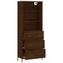 Tall oak brown plywood sideboard 69.5x34x180 cm by vidaXL, Sideboards - Ref: Foro24-3189396, Price: 164,33 €, Discount: %
