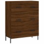 Hohes Sideboard aus braunem Eichensperrholz, 69,5 x 34 x 180 cm von vidaXL, Sideboards - Ref: Foro24-3189396, Preis: 175,47 €...