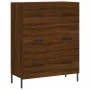 Tall oak brown plywood sideboard 69.5x34x180 cm by vidaXL, Sideboards - Ref: Foro24-3189396, Price: 164,33 €, Discount: %