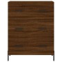 Tall oak brown plywood sideboard 69.5x34x180 cm by vidaXL, Sideboards - Ref: Foro24-3189396, Price: 175,47 €, Discount: %