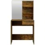 Dressing table with smoked oak mirror 74.5x40x141 cm by vidaXL, Bedroom Dressers - Ref: Foro24-820490, Price: 71,21 €, Discou...