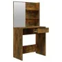 Dressing table with smoked oak mirror 74.5x40x141 cm by vidaXL, Bedroom Dressers - Ref: Foro24-820490, Price: 71,21 €, Discou...