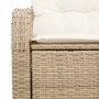 Sofá de jardín Beige 124 x 62 x 69cm ratán sintético en Sofás de exterior | Comprar online en Foro24