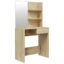 Dressing table with mirror in Sonoma oak color 74.5x40x141 cm by vidaXL, Bedroom Dressers - Ref: Foro24-802807, Price: 92,77 ...
