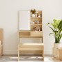 Dressing table with mirror in Sonoma oak color 74.5x40x141 cm by vidaXL, Bedroom Dressers - Ref: Foro24-802807, Price: 94,40 ...