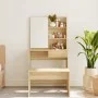 Dressing table with mirror in Sonoma oak color 74.5x40x141 cm by vidaXL, Bedroom Dressers - Ref: Foro24-802807, Price: 92,77 ...