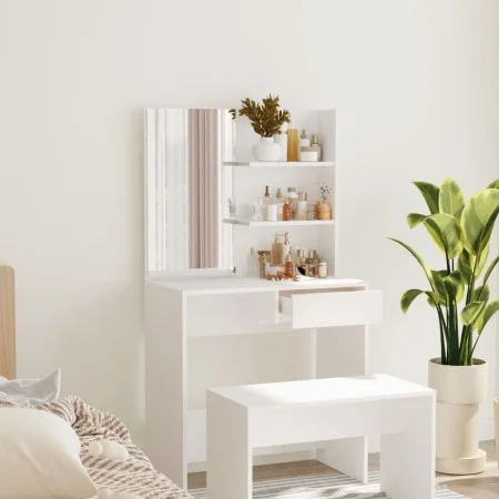 Tocador con espejo blanco 74,5x40x141 cm de vidaXL, Tocadores para dormitorios - Ref: Foro24-802804, Precio: 82,34 €, Descuen...