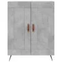 Aparador alto madera contrachapada gris hormigón 69,5x34x180 cm de vidaXL, Aparadores - Ref: Foro24-3189929, Precio: 124,18 €...