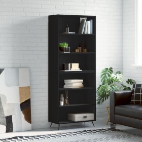 Hohes Sideboard Holzwerkstoff schwarz 69,5x32,5x180 cm von vidaXL, Sideboards - Ref: Foro24-3189542, Preis: 127,90 €, Rabatt: %