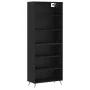 Tall black engineered wood sideboard 69.5x32.5x180 cm by vidaXL, Sideboards - Ref: Foro24-3189542, Price: 120,94 €, Discount: %