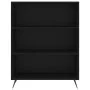 Tall black engineered wood sideboard 69.5x32.5x180 cm by vidaXL, Sideboards - Ref: Foro24-3189542, Price: 120,94 €, Discount: %