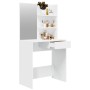 Schminktisch mit weißem Spiegel 74,5x40x141 cm von vidaXL, Schlafzimmerkommoden - Ref: Foro24-802804, Preis: 83,44 €, Rabatt: %
