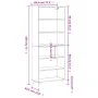 Tall black engineered wood sideboard 69.5x32.5x180 cm by vidaXL, Sideboards - Ref: Foro24-3189542, Price: 120,94 €, Discount: %