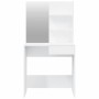 Schminktisch mit weißem Spiegel 74,5x40x141 cm von vidaXL, Schlafzimmerkommoden - Ref: Foro24-802804, Preis: 83,44 €, Rabatt: %