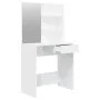 Tocador con espejo blanco 74,5x40x141 cm de vidaXL, Tocadores para dormitorios - Ref: Foro24-802804, Precio: 82,34 €, Descuen...