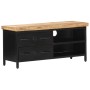 Massiver TV-Schrank aus rauem Mangoholz, 90 x 30 x 41 cm von vidaXL, TV-Möbel - Ref: Foro24-320662, Preis: 140,89 €, Rabatt: %