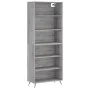 Aparador alto madera de ingeniería gris Sonoma 69,5x32,5x180 cm by vidaXL, Sideboards - Ref: Foro24-3189547, Price: 109,47 €,...