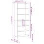 Aparador alto madera de ingeniería gris Sonoma 69,5x32,5x180 cm von vidaXL, Sideboards - Ref: Foro24-3189547, Preis: 115,59 €...