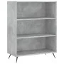 Aparador alto madera ingeniería gris hormigón 69,5x32,5x180 cm de vidaXL, Aparadores - Ref: Foro24-3189545, Precio: 102,77 €,...