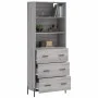 Hohes Sideboard Sonoma graues Sperrholz 69,5x34x180 cm von vidaXL, Sideboards - Ref: Foro24-3189395, Preis: 162,72 €, Rabatt: %