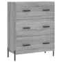 Hohes Sideboard Sonoma graues Sperrholz 69,5x34x180 cm von vidaXL, Sideboards - Ref: Foro24-3189395, Preis: 162,72 €, Rabatt: %