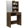 Schminktisch mit eichenbraunem Spiegel 74,5x40x141 cm von vidaXL, Schlafzimmerkommoden - Ref: Foro24-820492, Preis: 72,82 €, ...