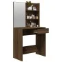 Dressing table with oak brown mirror 74.5x40x141 cm by vidaXL, Bedroom Dressers - Ref: Foro24-820492, Price: 72,81 €, Discoun...