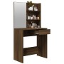 Schminktisch mit eichenbraunem Spiegel 74,5x40x141 cm von vidaXL, Schlafzimmerkommoden - Ref: Foro24-820492, Preis: 72,82 €, ...