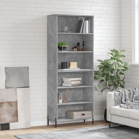 Aparador alto madera ingeniería gris hormigón 69,5x32,5x180 cm von vidaXL, Sideboards - Ref: Foro24-3189585, Preis: 114,55 €,...