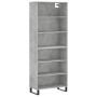 Aparador alto madera ingeniería gris hormigón 69,5x32,5x180 cm von vidaXL, Sideboards - Ref: Foro24-3189601, Preis: 115,11 €,...