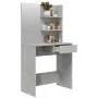 Concrete gray dressing table with mirror 74.5x40x141 cm by vidaXL, Bedroom Dressers - Ref: Foro24-802808, Price: 74,46 €, Dis...