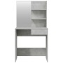Concrete gray dressing table with mirror 74.5x40x141 cm by vidaXL, Bedroom Dressers - Ref: Foro24-802808, Price: 75,32 €, Dis...