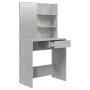 Concrete gray dressing table with mirror 74.5x40x141 cm by vidaXL, Bedroom Dressers - Ref: Foro24-802808, Price: 74,46 €, Dis...