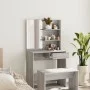 Dressing table with mirror sonoma gray 74.5x40x141 cm by vidaXL, Bedroom Dressers - Ref: Foro24-820491, Price: 74,89 €, Disco...