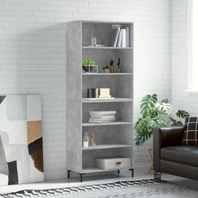 Tall engineered wood gray concrete sideboard 69.5x32.5x180 cm by vidaXL, Sideboards - Ref: Foro24-3189577, Price: 106,46 €, D...
