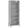 Tall engineered wood gray concrete sideboard 69.5x32.5x180 cm by vidaXL, Sideboards - Ref: Foro24-3189577, Price: 106,46 €, D...