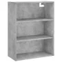 Tall engineered wood gray concrete sideboard 69.5x32.5x180 cm by vidaXL, Sideboards - Ref: Foro24-3189577, Price: 106,46 €, D...