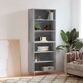 Hohes Sideboard Holzwerkstoff Sonoma grau 69,5x32,5x180 cm von vidaXL, Sideboards - Ref: Foro24-3189563, Preis: 108,10 €, Rab...