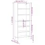 Tall gray Sonoma engineered wood sideboard 69.5x32.5x180 cm by vidaXL, Sideboards - Ref: Foro24-3189563, Price: 108,10 €, Dis...