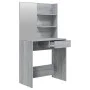 Dressing table with mirror sonoma gray 74.5x40x141 cm by vidaXL, Bedroom Dressers - Ref: Foro24-820491, Price: 74,89 €, Disco...