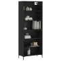 Tall black engineered wood sideboard 69.5x32.5x180 cm by vidaXL, Sideboards - Ref: Foro24-3189574, Price: 121,08 €, Discount: %