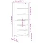 Aparador alto madera de ingeniería negro 69,5x32,5x180 cm de vidaXL, Aparadores - Ref: Foro24-3189574, Precio: 120,95 €, Desc...