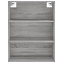 Tall Sonoma gray engineered wood sideboard 69.5x32.5x180 cm by vidaXL, Sideboards - Ref: Foro24-3189595, Price: 118,85 €, Dis...