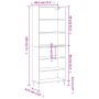 Tall Sonoma gray engineered wood sideboard 69.5x32.5x180 cm by vidaXL, Sideboards - Ref: Foro24-3189595, Price: 118,85 €, Dis...