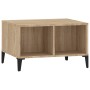 Mesa de centro madera contrachapada roble Sonoma 60x50x36,5 cm de vidaXL, Mesas de centro - Ref: Foro24-821039, Precio: 37,80...