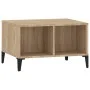 Oak Sonoma plywood coffee table 60x50x36.5 cm by vidaXL, Coffee table - Ref: Foro24-821039, Price: 39,23 €, Discount: %