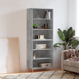 Tall engineered wood gray concrete sideboard 69.5x32.5x180 cm by vidaXL, Sideboards - Ref: Foro24-3189561, Price: 109,05 €, D...