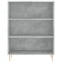 Tall engineered wood gray concrete sideboard 69.5x32.5x180 cm by vidaXL, Sideboards - Ref: Foro24-3189561, Price: 103,30 €, D...