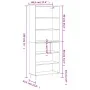 Tall engineered wood gray concrete sideboard 69.5x32.5x180 cm by vidaXL, Sideboards - Ref: Foro24-3189561, Price: 103,30 €, D...