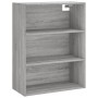 Aparador alto madera de ingeniería gris Sonoma 69,5x32,5x180 cm by vidaXL, Sideboards - Ref: Foro24-3189579, Price: 118,29 €,...